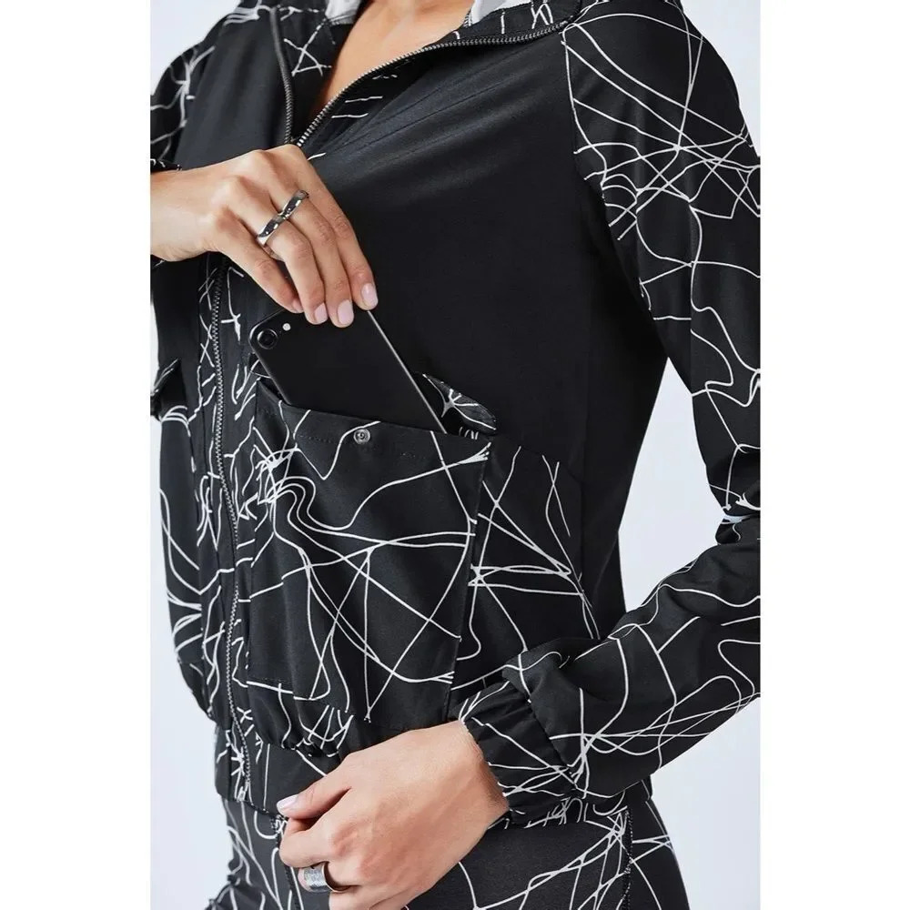 Fabletics Jiae Abstract Geometric Print Jacket - Picture 3 of 9